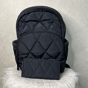 Vera Bradley Small Black Backpack w/ Wallet